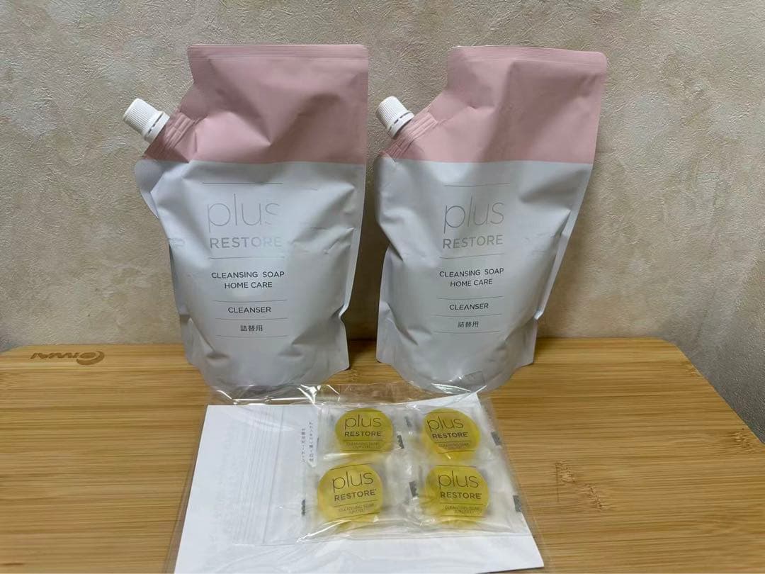 プラスリストア クレンジングソープ泡ホームケア 詰替用 500mL 2袋