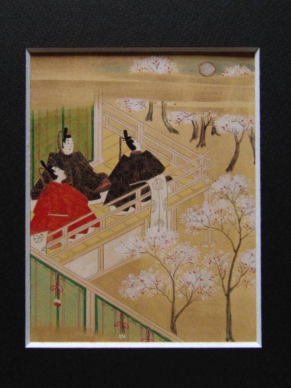 【伊勢物語、第二十九段、春宮女御の御方の花の賀】、希少画集画より 伊勢物語、第二十九段、春宮女御の御方の花の賀】、希少