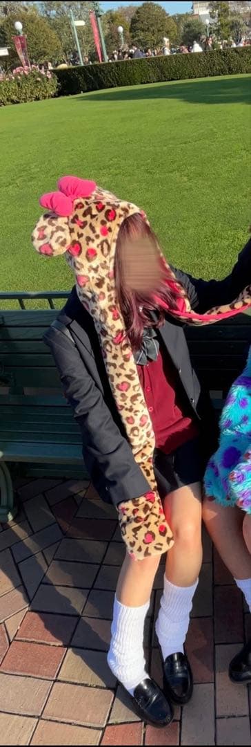 ヒョウ柄キャップ