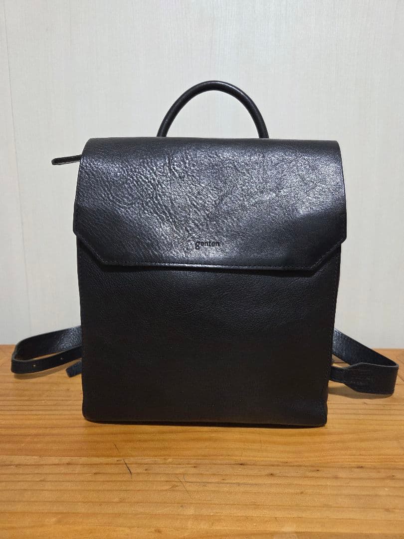 genten ミネルヴァ コンパクトリュック(ブラック) 　ランドセル　牛革