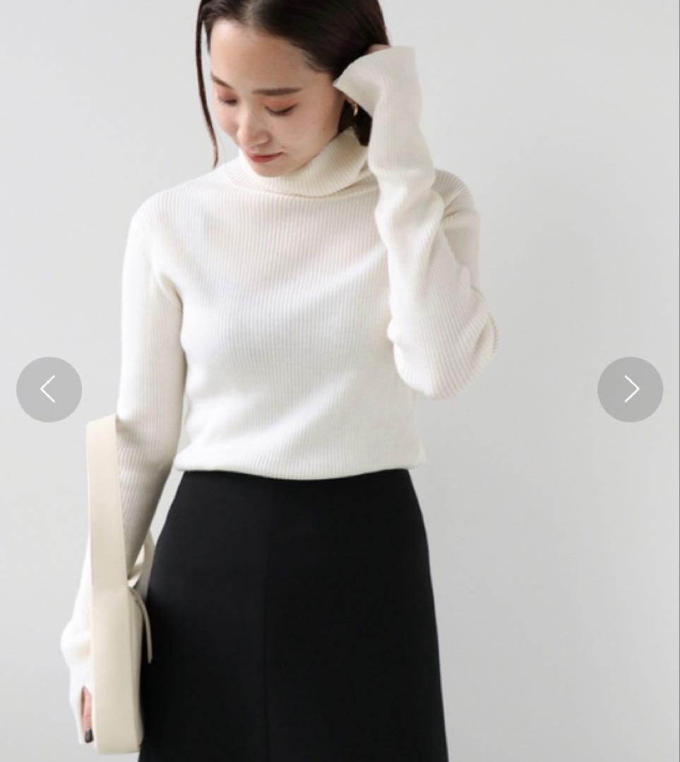 Deuxieme Classe TEX リブタートルネックプルオーバー