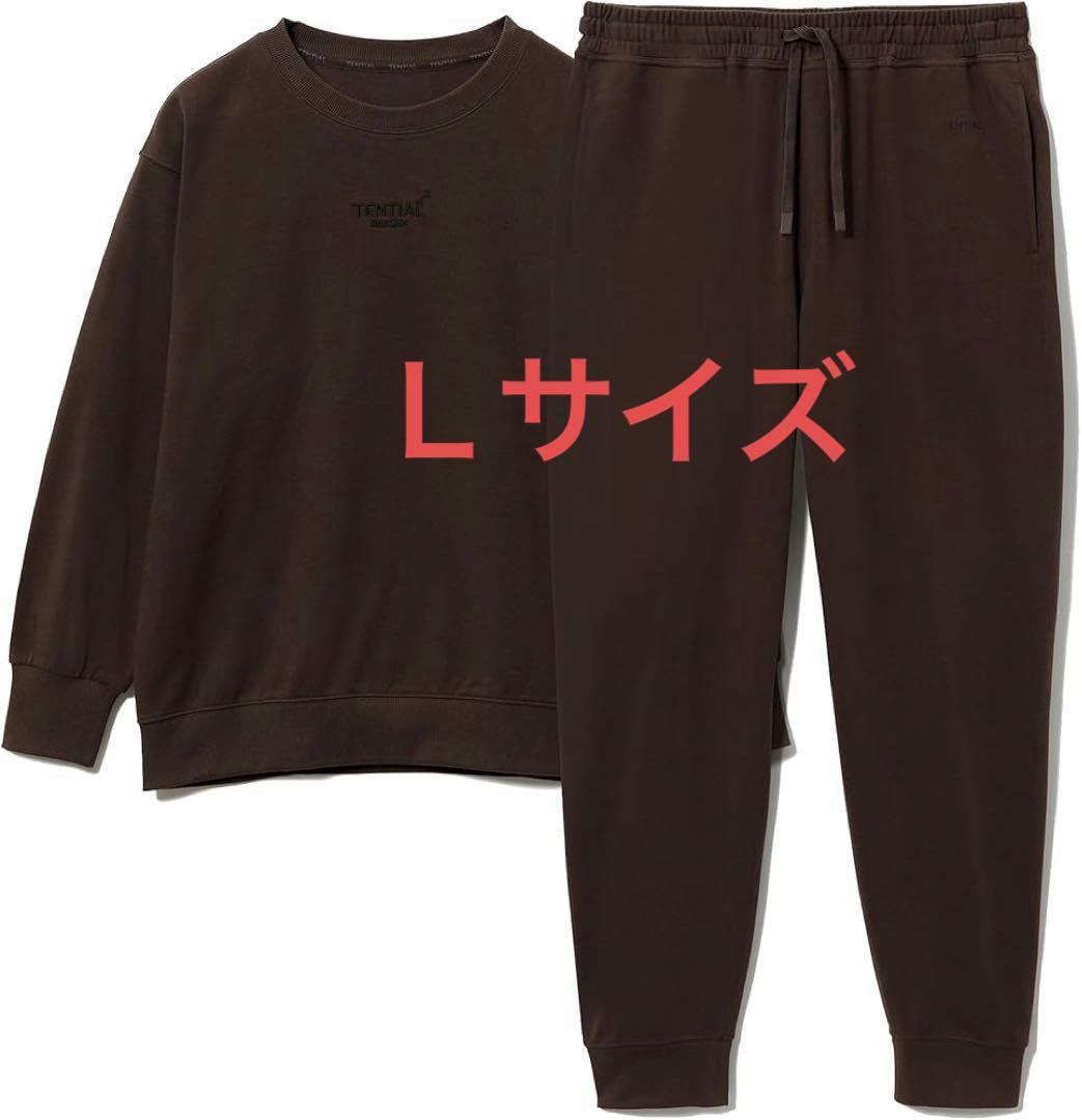 【特価】TENTIAL BAKUNE スウェット ウィメンズ 上下セットブラウン