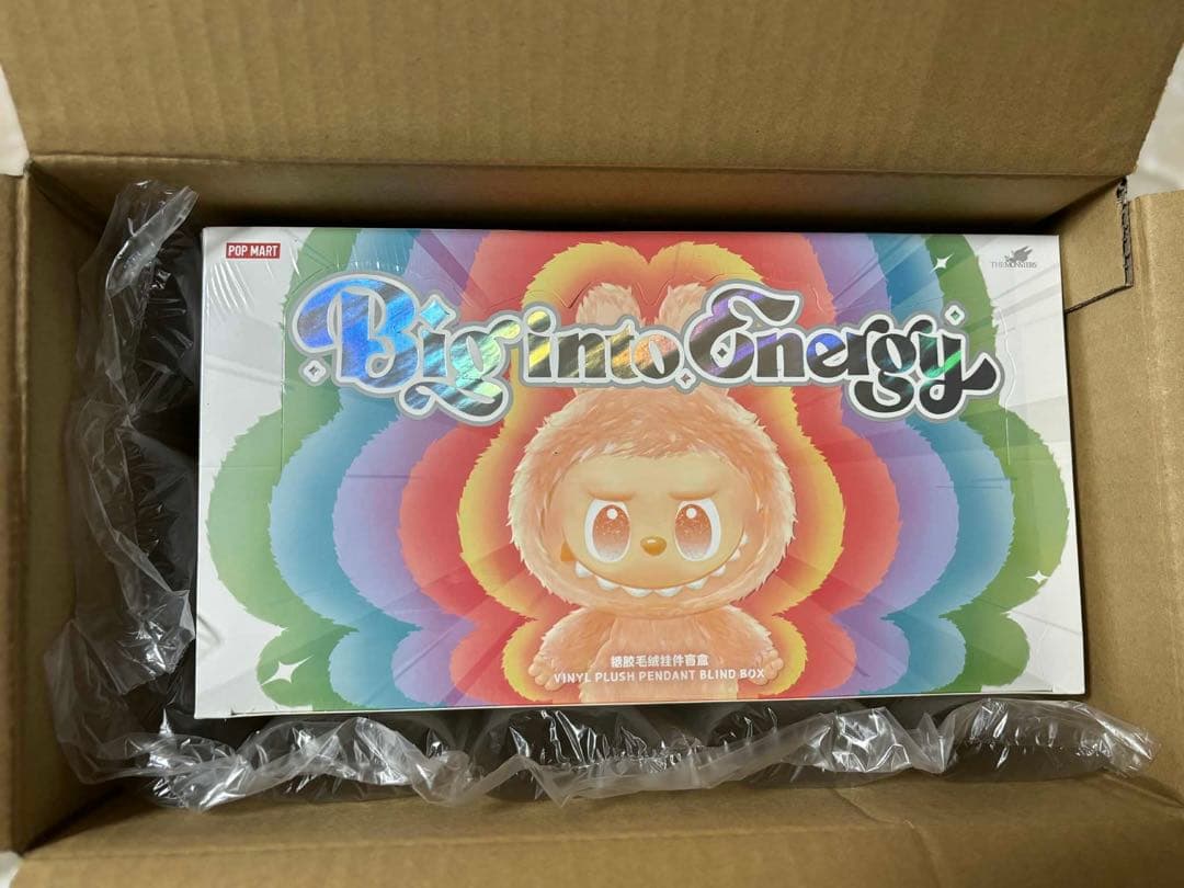 ラブブ V3 Big Into Energy Labubu ぬいぐるみ1ボックス Pop Mart Labubu The Monsters Big Into Energy Blind Box Series V3