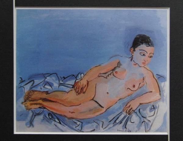 Raoul Dufy、NU COUCHE、海外版超希少レゾネ、新品額付