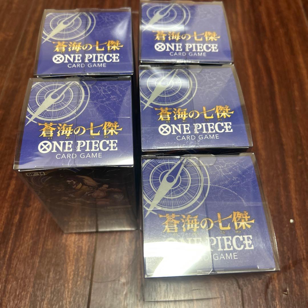 ワンピース カードゲーム OP-14 5パックセット Amazon.co.jp: バンダイ(BANDAI) ONE PIECEカードゲーム 蒼海の七傑
