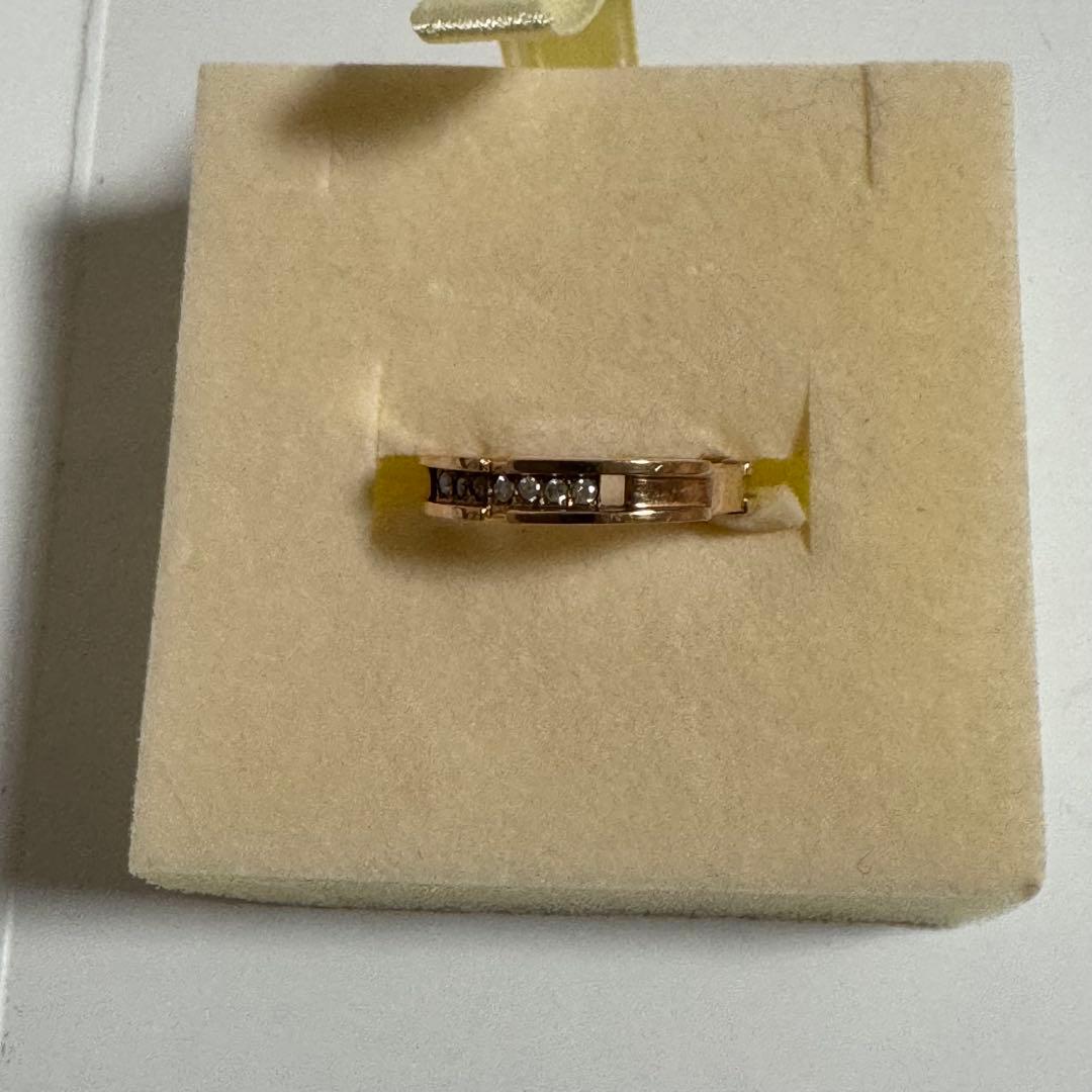 COMME CA DU MODE K10PG ダイヤ リング #7