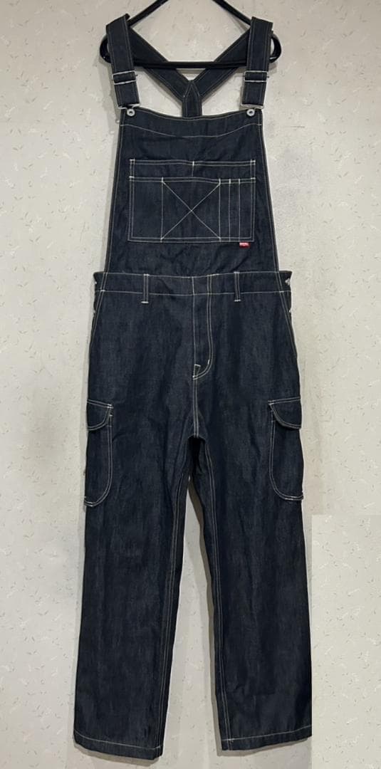 ＊ネイタルデザイン natal design 濃紺 デニム オーバーオール M Natal Design ネイタルデザイン CENTER ZIP OVERALL オーバーオール