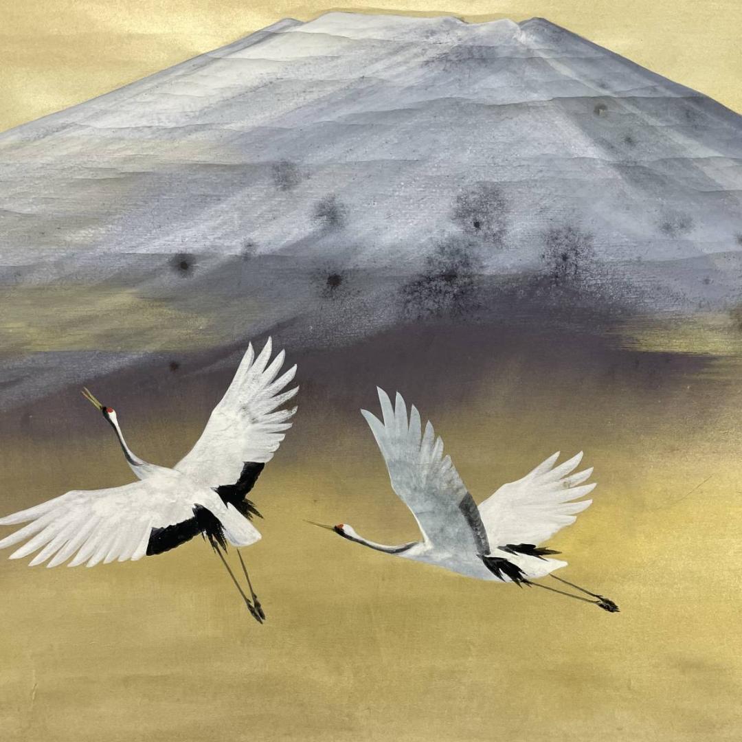 真作/川村憲邦/富士舞鶴図/鶴/花鳥/瑞祥/桐共二重箱付/布袋屋掛軸A-231 Yahoo!オークション -「邦」(日本画) (絵画)の落札相場・落札価格