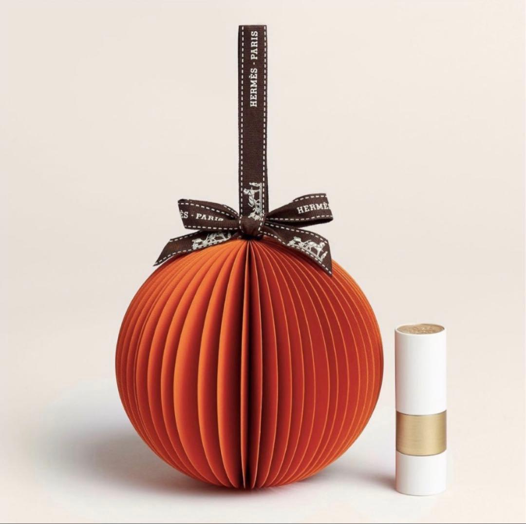 2024年 HERMES ホリデー限定 オランジュアンフェットボームドゥソワン