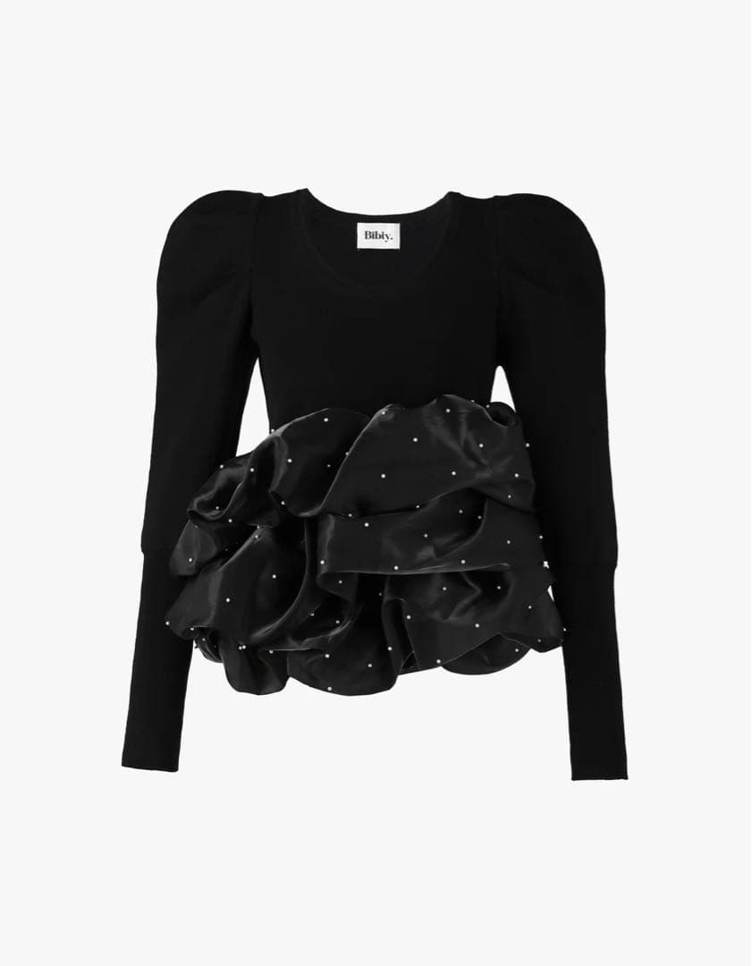 【正規】【値下げ】Bibiy AMELIE PEPURAMU KNIT BIBIY. MADE | AMELIE PEPURAMU KNIT GRAY｜Bibiy.