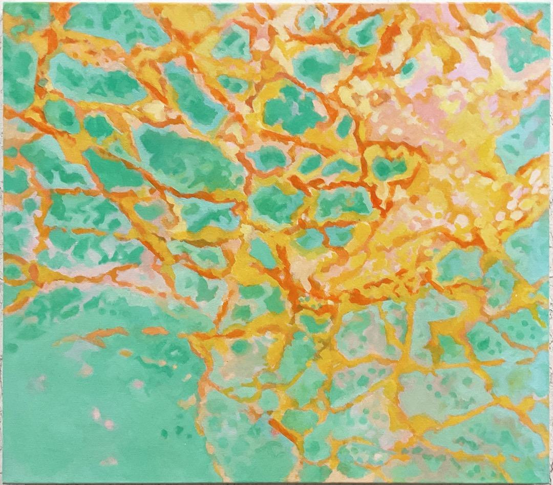 絵画 869 油絵/抽象画風/ひび割れ/F10号 絵画 869 油絵/抽象画風/ひび割れ/F10号 絵画 869 油絵/抽象画風