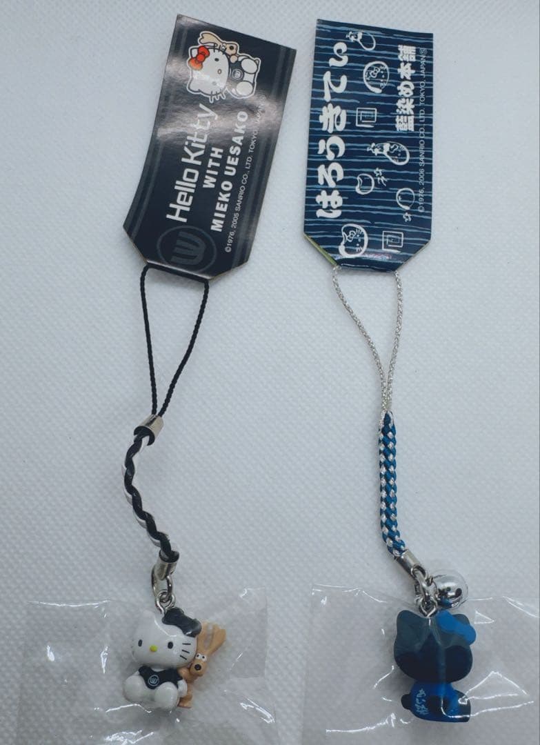 ハローキティ ご当地キティ　激レアストラップセット　藍染　デザイナー