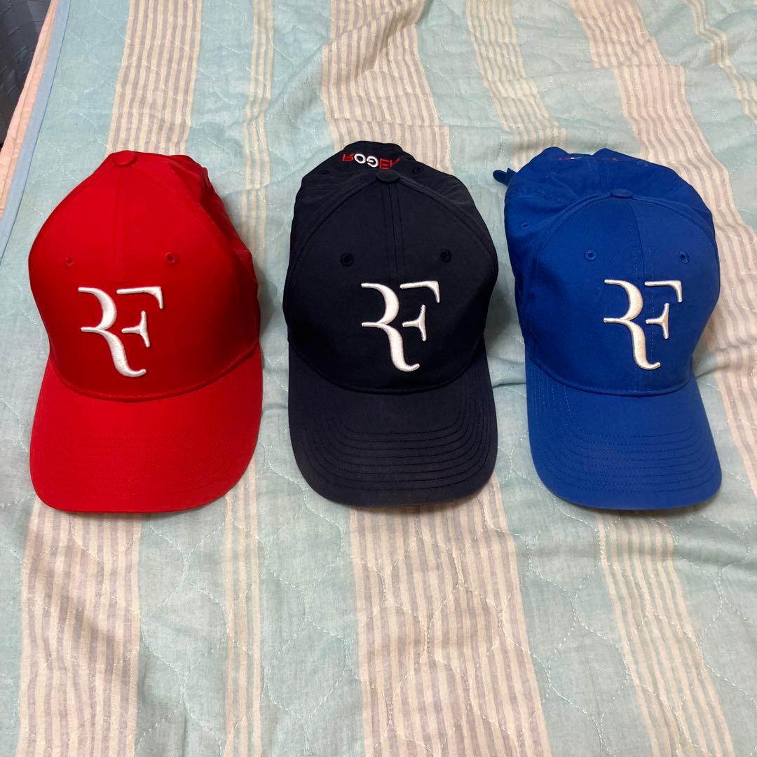 ユニクロ RFロゴキャップ3個セット（赤・ネイビー・ブルー）