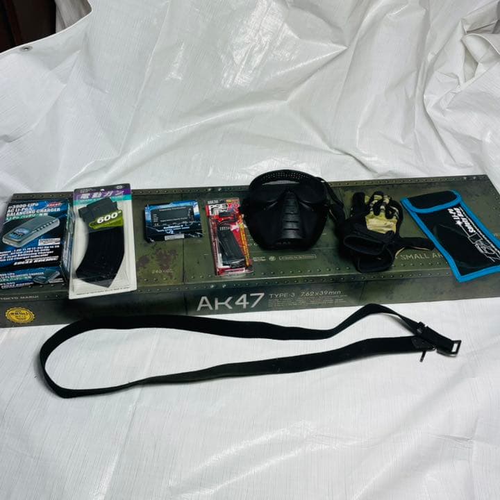 次世代　AK-47  サバイバルゲームフルセット付き！ Amazon | □フルセット□ 次世代電動ガン AK47 Type3 フルセット