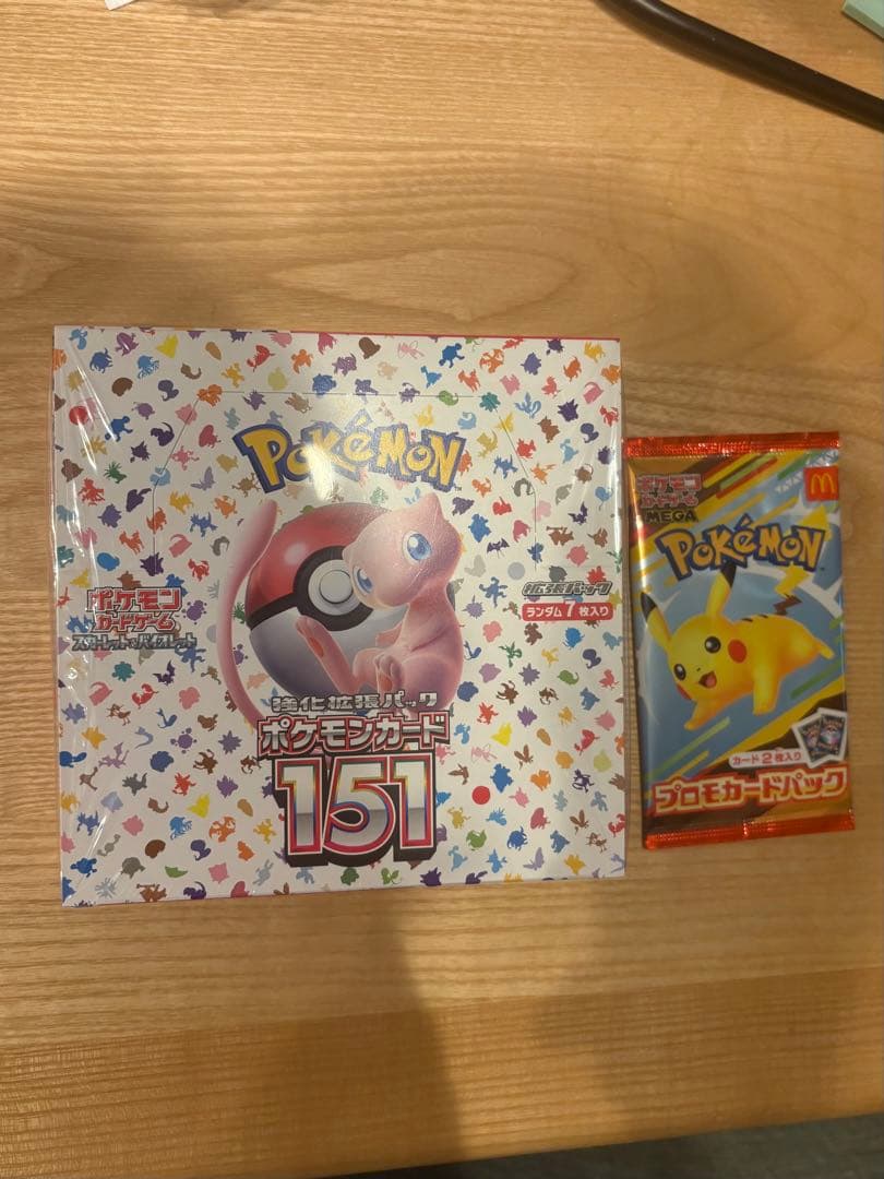 【マックプロモ付き】　ポケモンカード151 box未開封　シュリンク付き