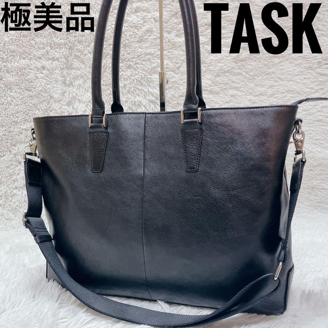 タスク ブラック トートバッグ メンズ ショルダーバッグ ツーウェイ 大容量