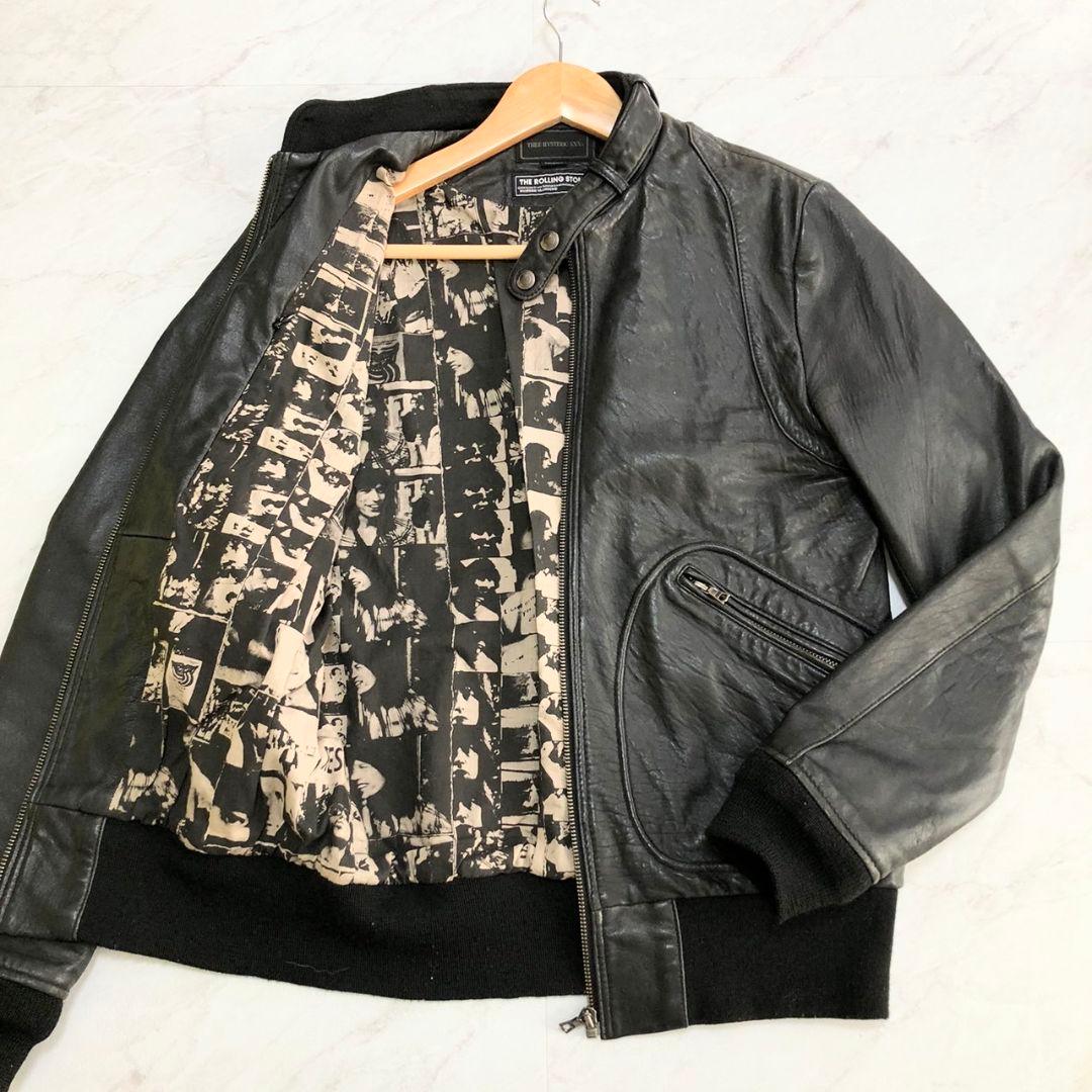美品☆HYSTERIC GLAMOUR　ローリングストーンズ　ライダース　黒　革 Yahoo!オークション - 木村拓哉 着用 ヒステリックグラマー × 野口強
