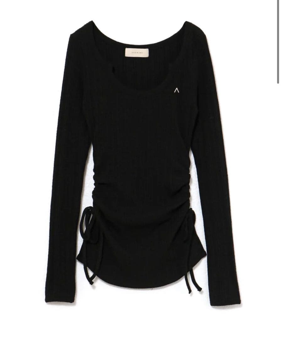 トップス andmary Lala shirring ribbon tops