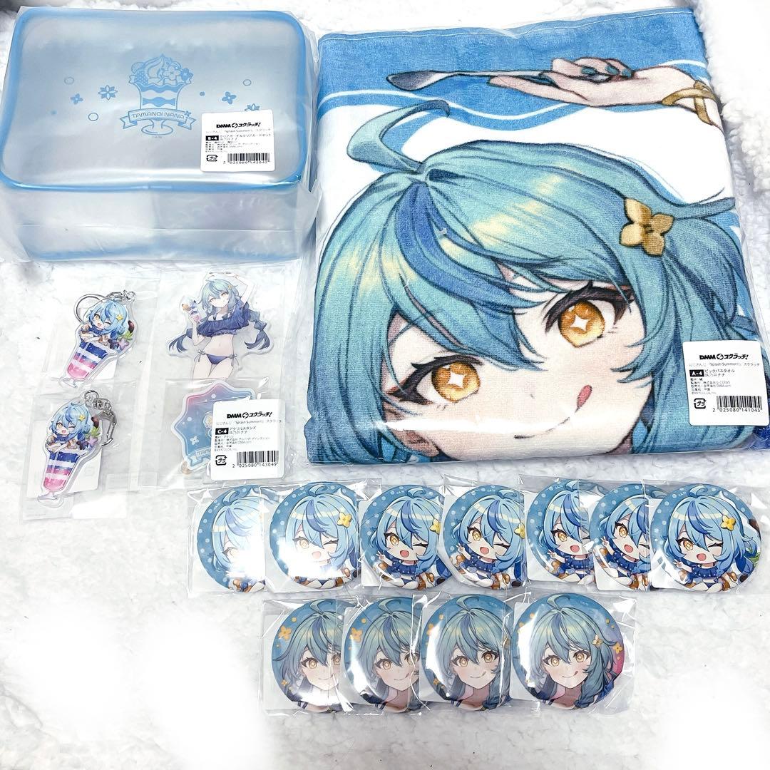 にじさんじ 珠乃井ナナ DMMスクラッチ タオル アクスタ 缶バッジ ポーチ にじさんじ 珠乃井ナナ DMMスクラッチ タオル アクスタ 缶バッジ