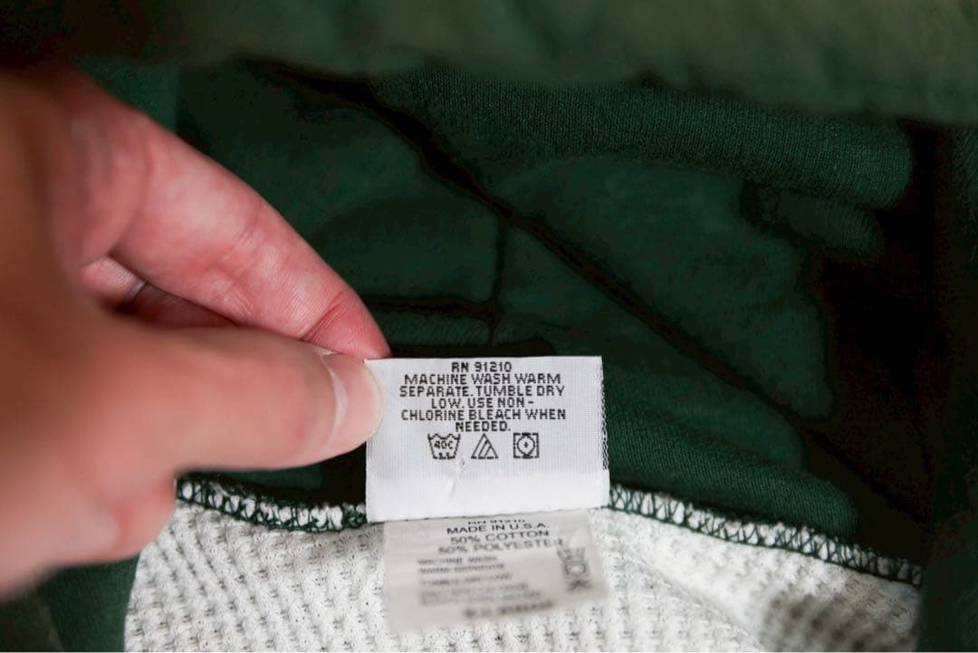 Camber USA製 チルバスター パーカー XL 緑 ワッフル グリーン - 7.5oz