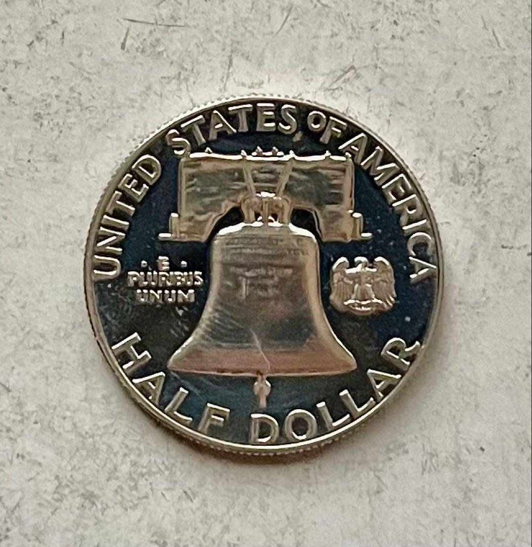 C234 1961年 ハーフダラー銀貨プルーフ フランクリン アメリカ - メルカリ