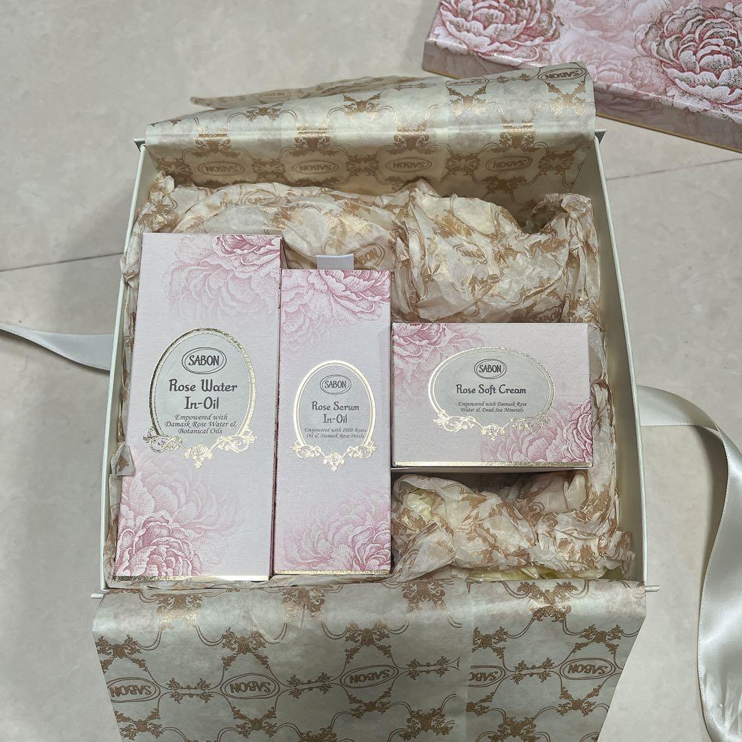 サボン　ローズフェイス　ギフトセット　スキンケア　ギフトボックス　コフレ