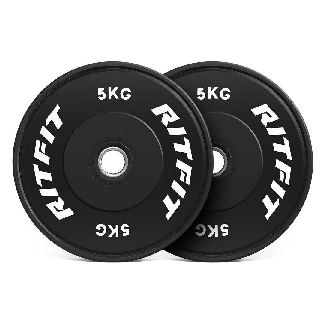 本日限定価格RITFIT バーベルプレート フルラバー 5KG 4枚