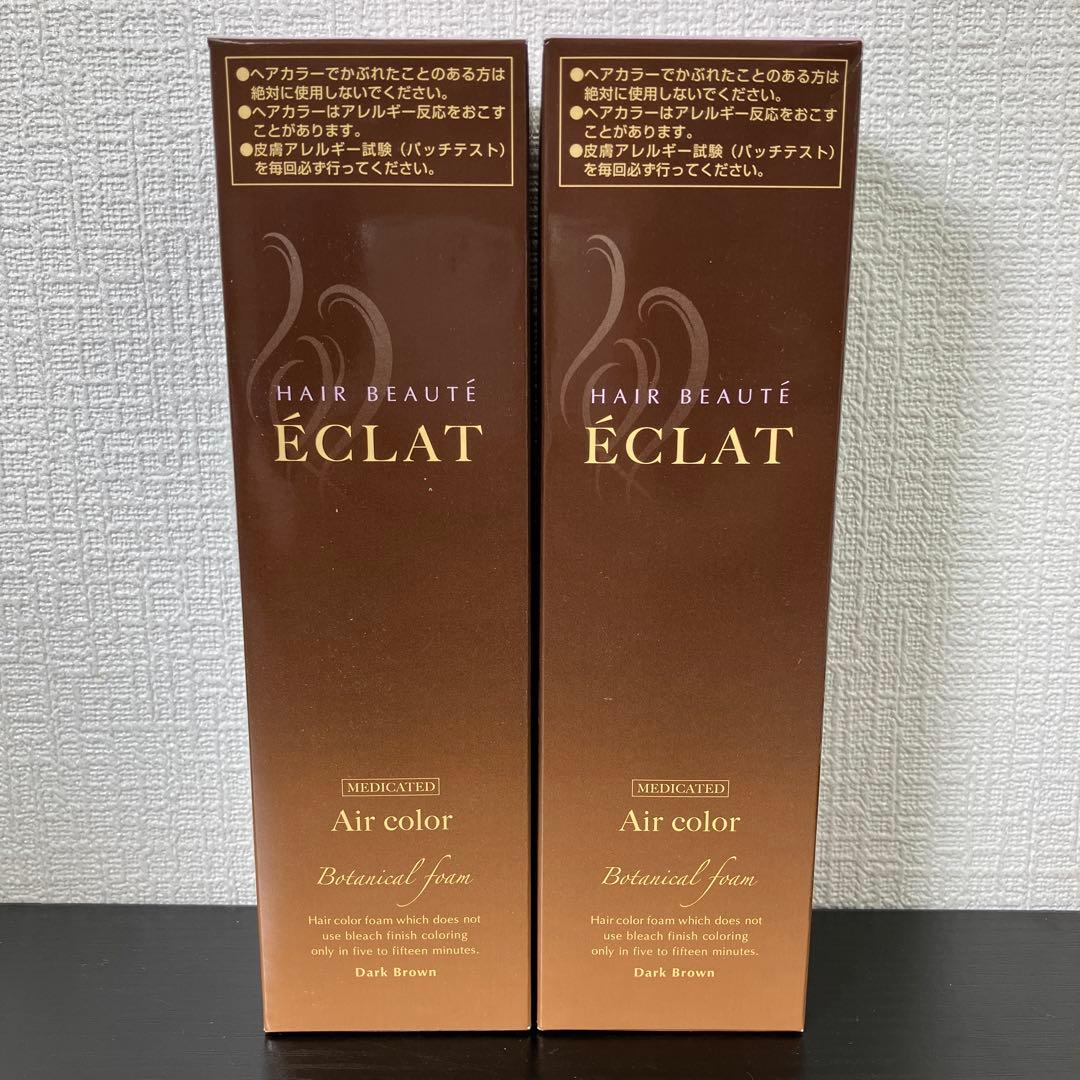 【新品未開封】エクラ ボタニカルエアカラーフォーム ダークブラウン 150g×2