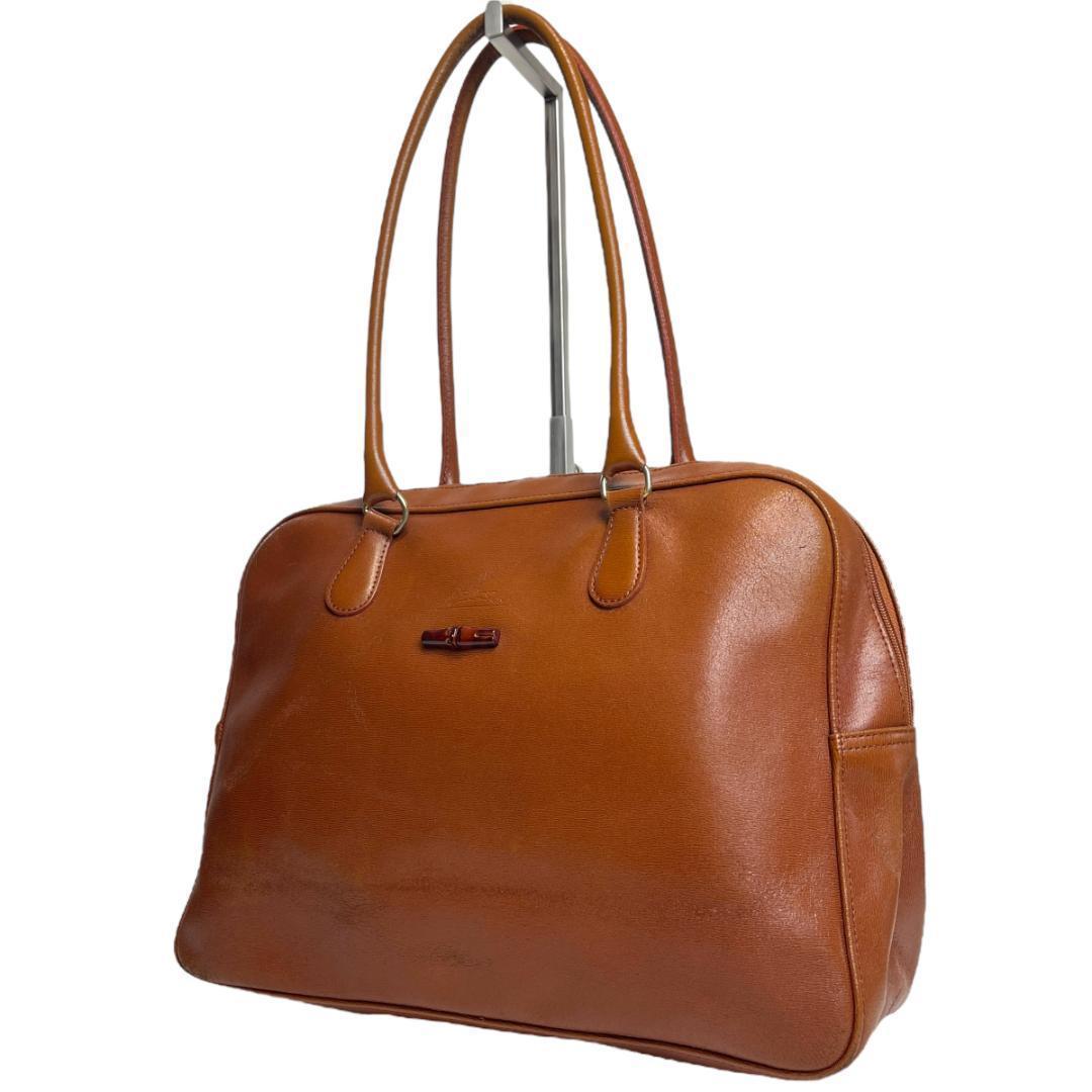 良品 LONGCHAMP 2865 ボストンバッグ バンブー オールレザー LONGCHAMP（ロンシャン） 並行輸入 ボストンバッグ ボックスフォード