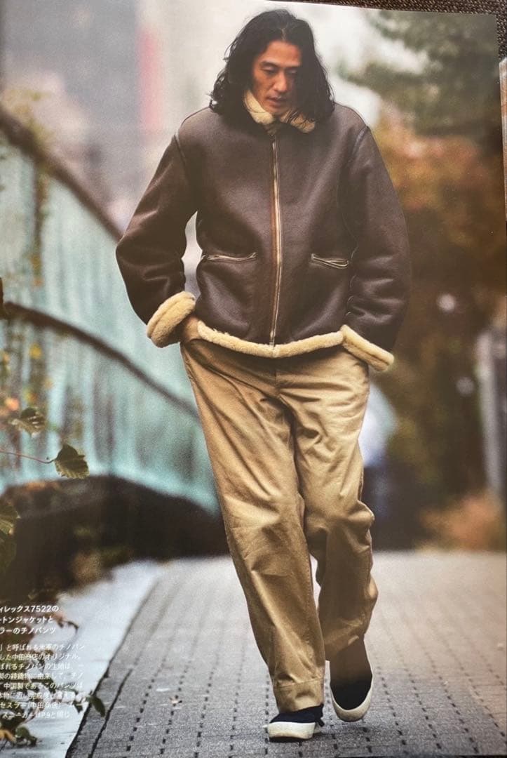 AVIREX7522 B-6 ムートンジャケット BLACK - メルカリ