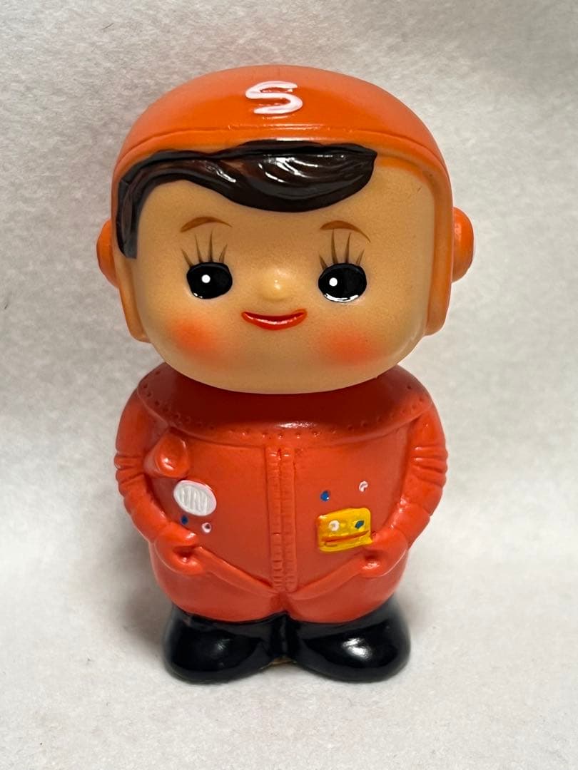 激レア　昭和レトロ　滋賀銀行　当時物　ソフビ　しがちゃん　貯金箱　宇宙服