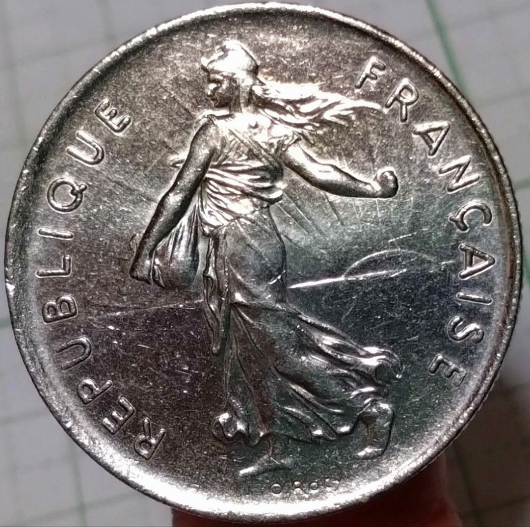 97）フランス 5フラン 硬貨 1978年 直径28.9ミリ - メルカリ