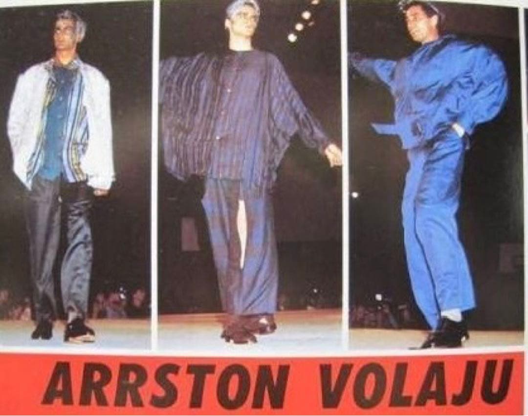 美品】アーストンボラージュ/80sジャガード総柄ダブルジャケット