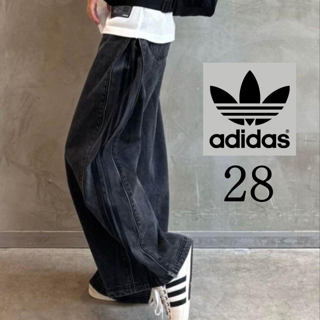 残り1点❗️完売✨ADILENIUMシーズンジップウォッシュドデニムパンツ 28 adidas｜【公式】アディダス adidas Adilenium シーズン 3 ジップ