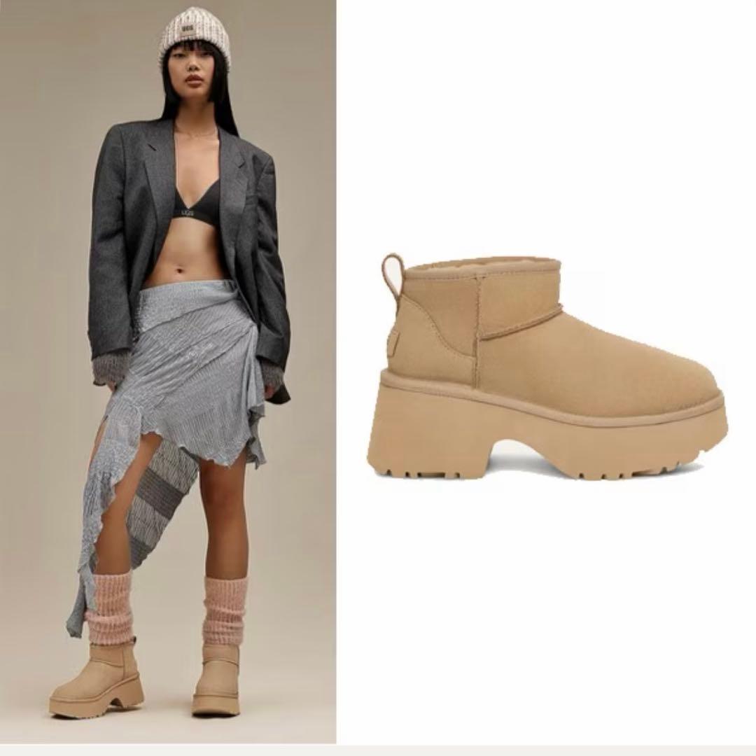 UGG CLASSIC ULTRA MINI NEW ベージュショートブーツ