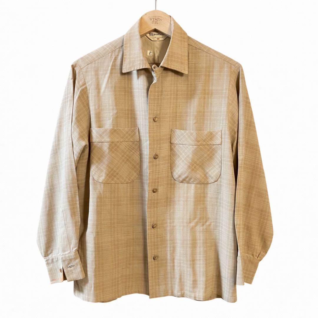 50s 60s Sportsman オープンカラー レーヨン ビンテージ シャツ - メルカリ