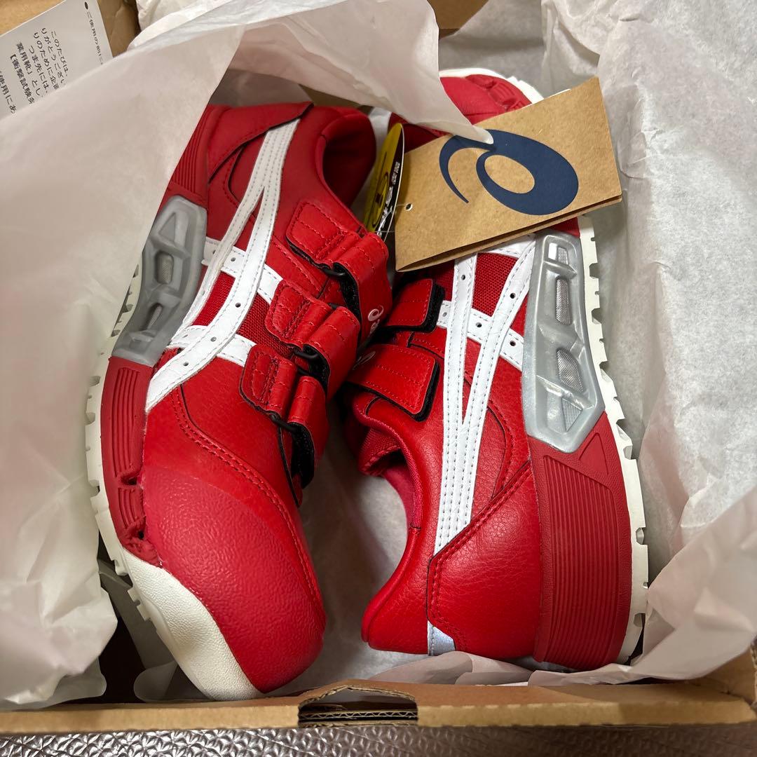 激レア未使用　アシックス 健康靴 ウィンジョブ レッド　24.0センチ