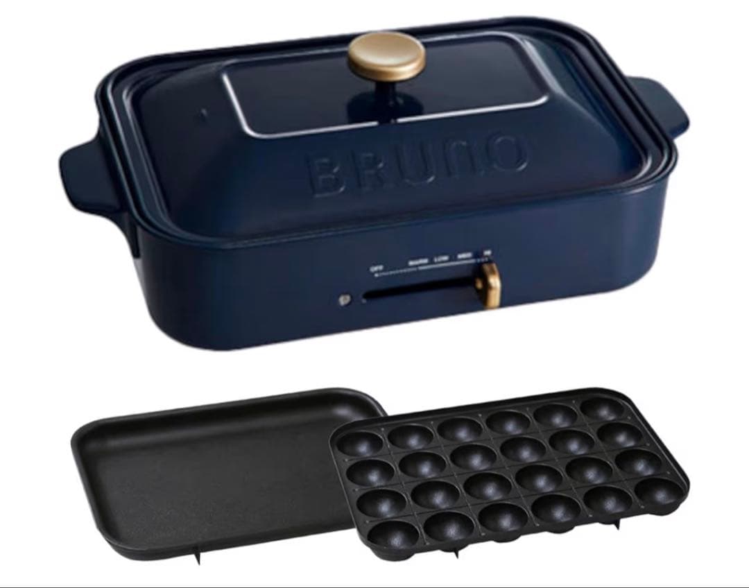 BRUNO コンパクトホットプレート　BOE021-NV 【新品未使用品】