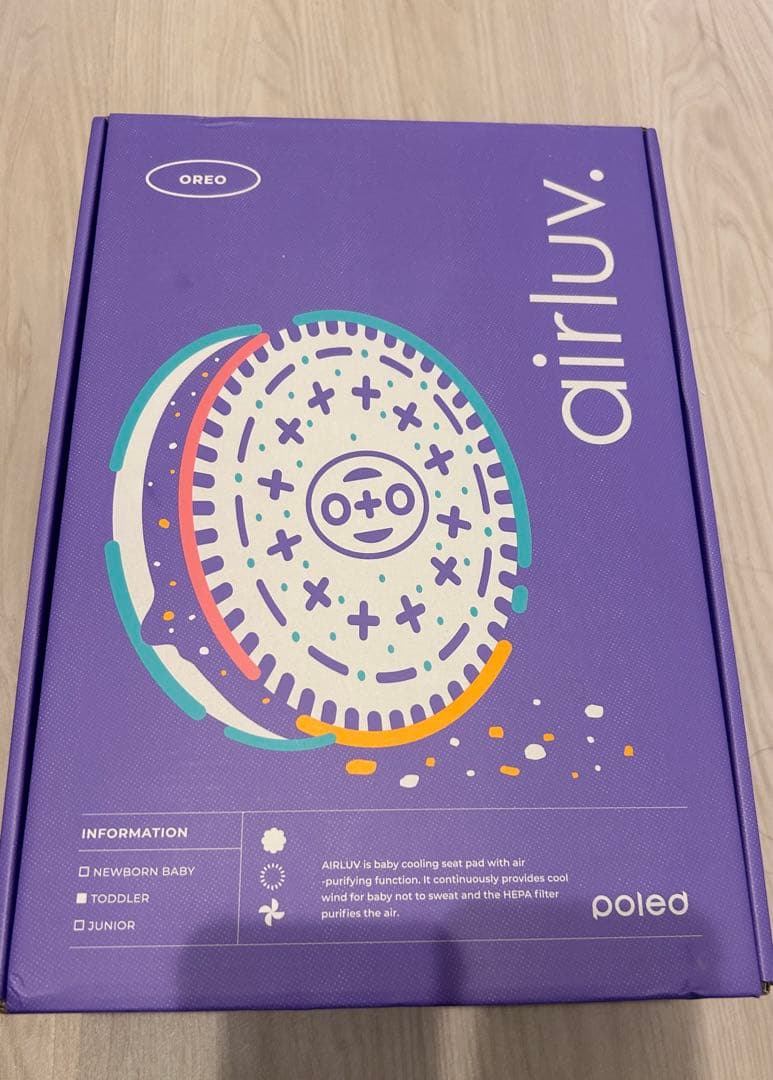 poled airluv エアラブ4 オレオ　oreo アーモンドクリーム airluv4 oreo | エアラブ4 オレオ 送風機付きクールシート | Poled