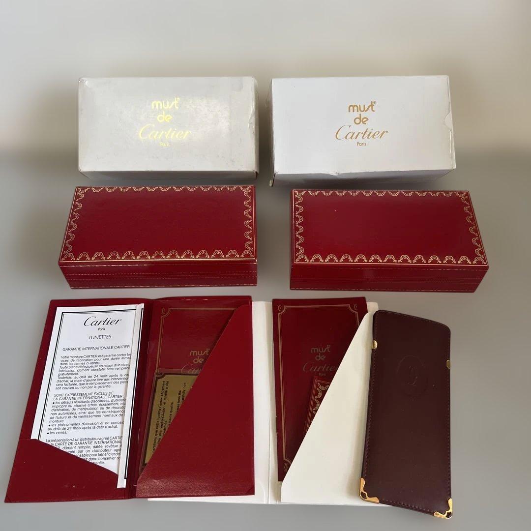 Cartier カルティエ　メガネケース　空箱　2点セット　メガネなし