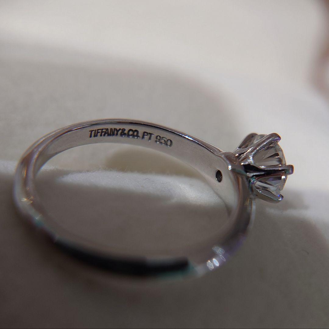 ティファニー 0.77ct IF F ダイヤモンド リング プラチナ ソリティア
