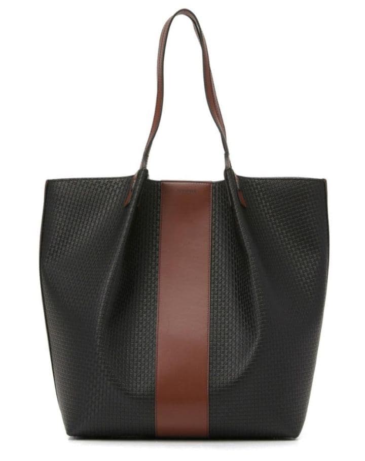 【新品未使用】SERAPIAN トート V Black/Cuoio