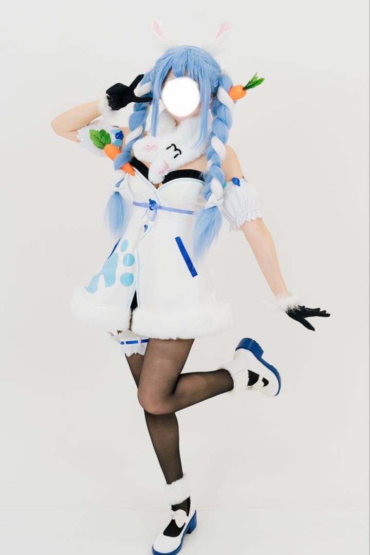 兎田ぺこらコスプレ(ウィッグ靴付き)