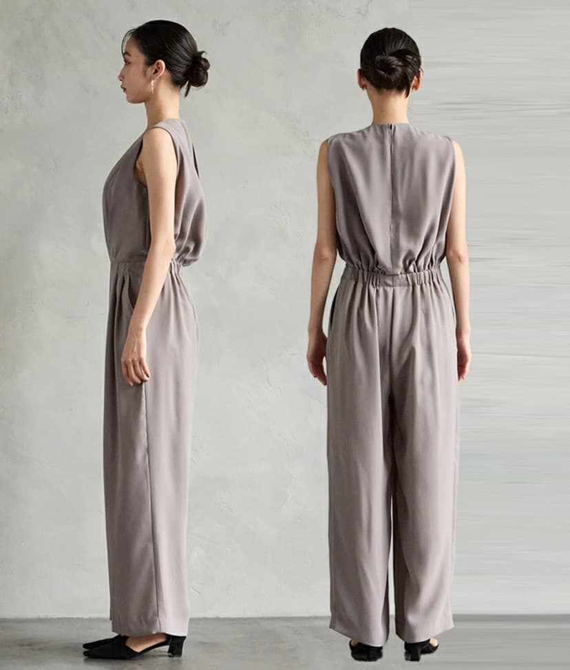 未使用品】エメ ストレートパンツオールインワン パンツドレス 9