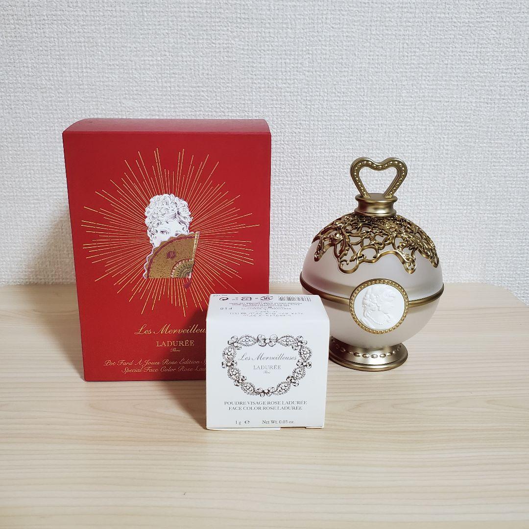 【未使用】レ・メルヴェイユーズ ラデュレ スペシャルフェイスカラー チークポット レ・メルヴェイユーズ ラデュレ / フェイス カラー ローズ ラデュレの