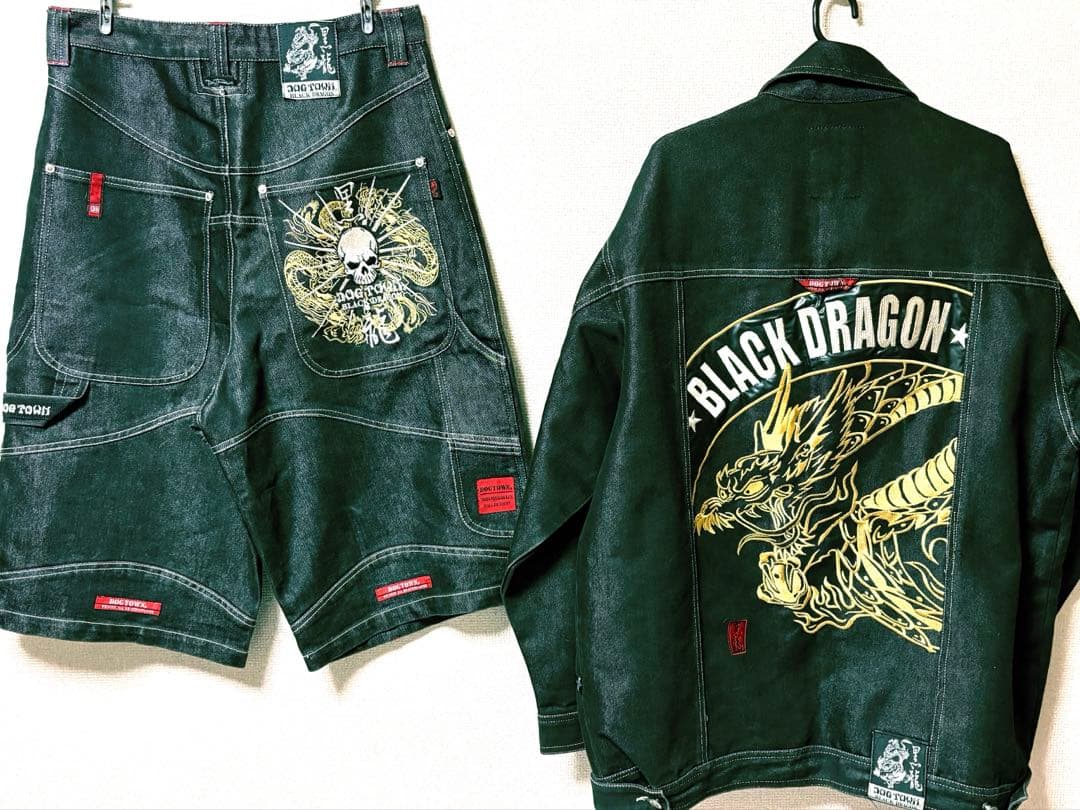 DOG TOWN ブラックドラゴン 極厚バギーブラックデニム