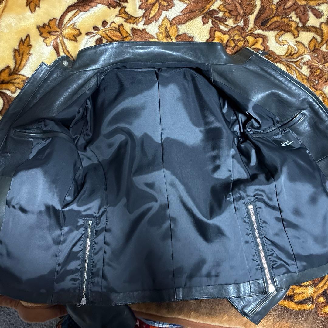 5351プールオム シングルライダースジャケット サイズ46 ブラック