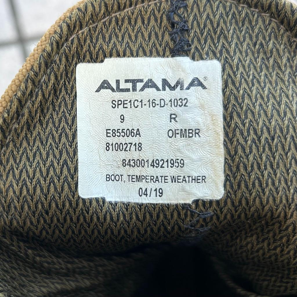 米軍 ゴアテックス ALTAMA デザートブーツ 9R 27cm 良品 ミリタリ
