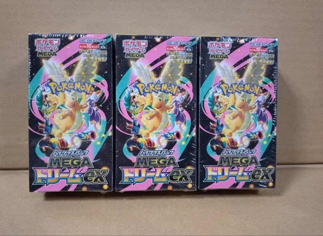 ポケモンカード　MEGAドリームex　シュリンク付き　3BOX④