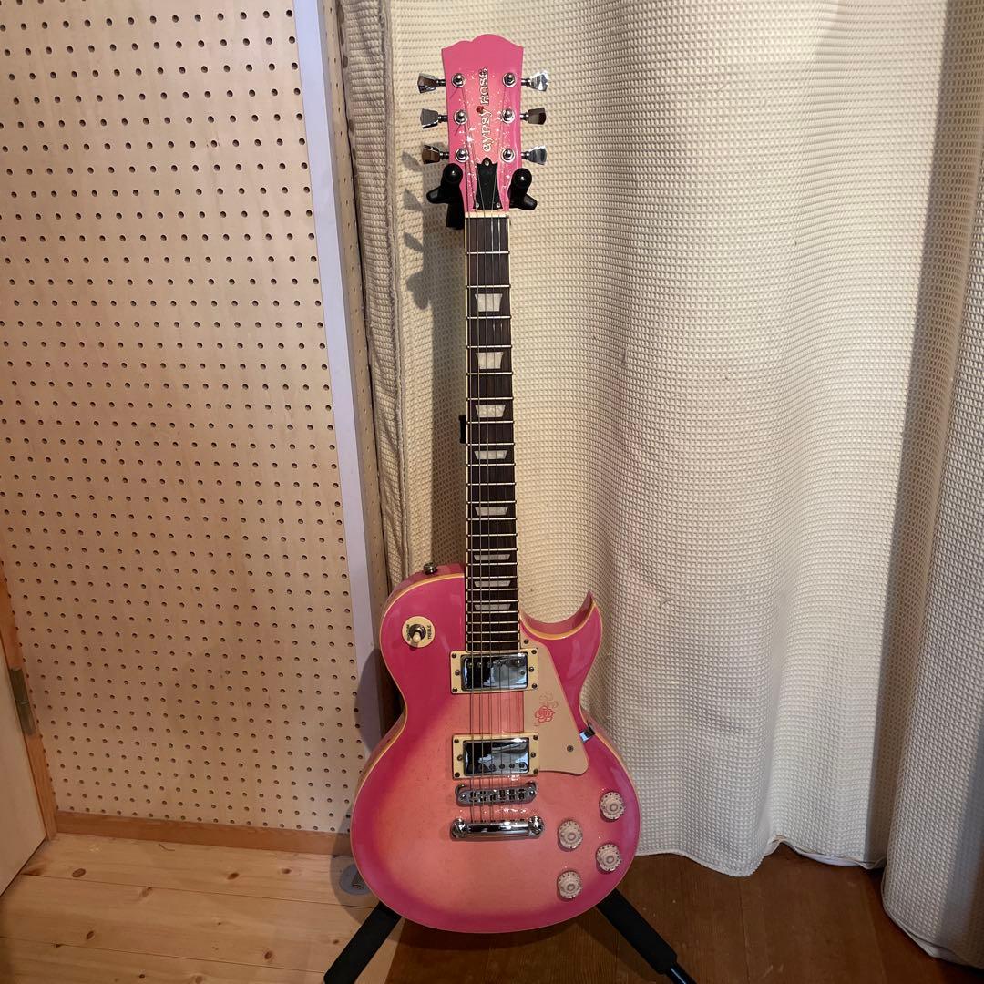 Gypsy Rose レスポール エレキギター ピンク Gypsy Rose ピンク ラメ レスポール ジプシーローズ エレキギター